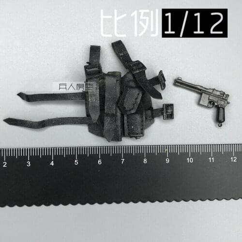 1/12 Scale Trendy Soldier Four Nose Holster Model for 6" Action Doll