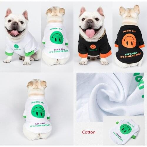 Spring Summer Dog Hoodies Cat Pomeranian Poodle Bichon Schnauzer Pug French Bulldog Clothes Frenchies Dog Costume T-shirt Coat