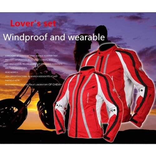 Winter jackets for women Men Blue Red Waterproof Durable Motorcycle Body Armor Jacket High Visible Moto Clothes