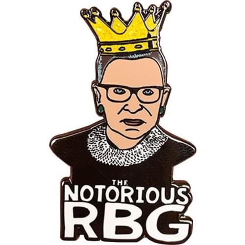 Ruth Bader Ginsburg Notorious RBG- Enamel pin