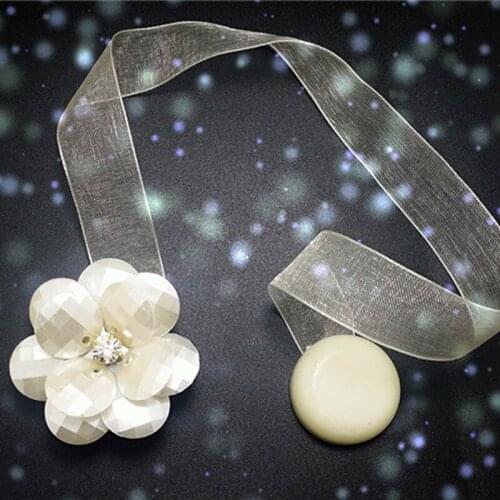 1pc Flower Shape Magnet Curtain Buckle Magnetic Curtain Tieback Holder Window Curtain Clip Holder Strap Accessories Home Decor18