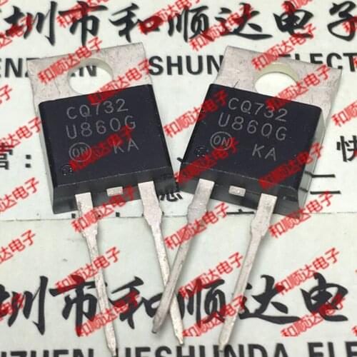 10pcs / lot U860G MUR860G new stock TO-220 8A 600V