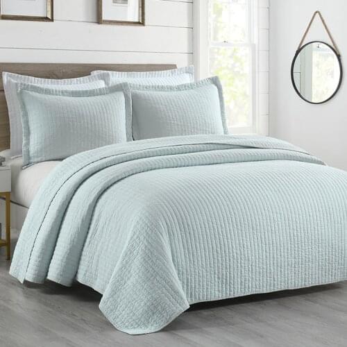 100% Cotton Bedspread Quilts Three-Piece Set quilting quilted bed spread bed cover