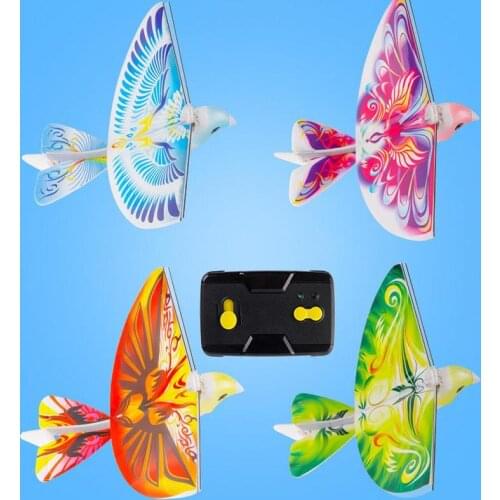 360 Degree Flying RC Bird Toy Flying Birds Electronic Mini RC Drone Toys Helicopter 235x275x70mm 2.4 GHz Remote Control E-Bird