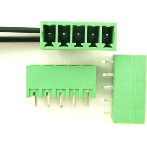 Free shipping 10pcs/lot 15EDGVC-3.81-5P Straight Pin Screw Terminal Block Connector Pluggable type NO.1