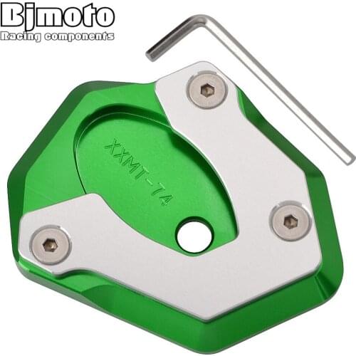 BJMOTO For Kawasaki Z900 2017 2018 2019 2020 Motorcycle CNC Side Stand Pad Enlargement Plate Kickstand Extension