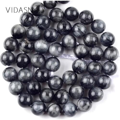 High Quality Natural Eagle Eye Falcon Eye Stone Beads Diy Bracelets Accessories 6/8/10/12mm Spacer Beads For Jewelry Making 15