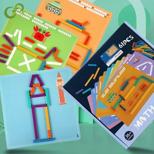 Wooden Arithmetic Matching Puzzle block Mathematics Logical Thinking Observation Imagination Children Early Educational Toys DDJ