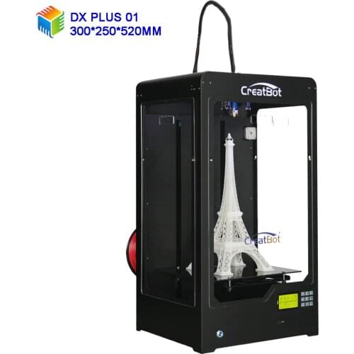 DX Plus 300*250*520 mm 3d printer dual head high quality creatbot China large format kickstarter project industrial printing