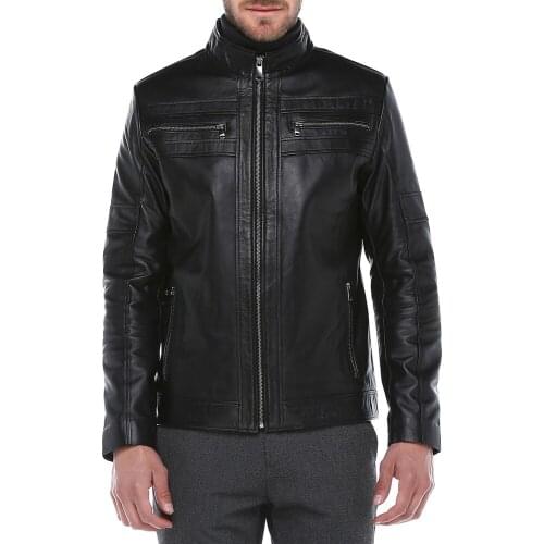Hakiki Deri Erkek Ceket, Genuine Leather Men Jacket, Мужская куртка из натуральной кожи