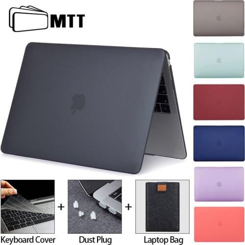 MTT Matte Laptop Case For Macbook Pro Air 11 12 13 15 16 inch Black Pink Cover 2020 Laptop Sleeve Funda a2289 a2251 a2179 a1278