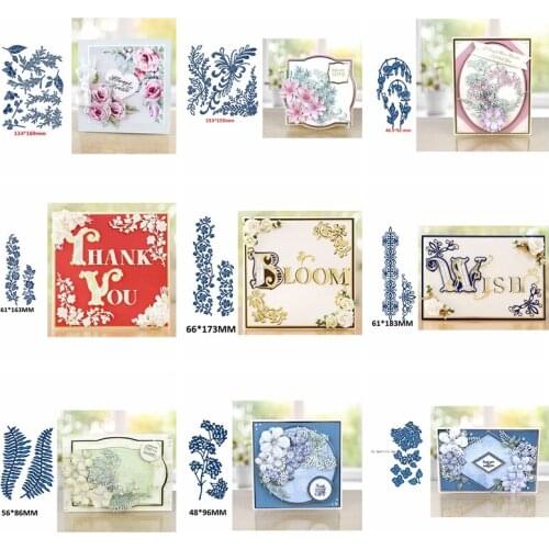 Oasis Floral Garland Metal Cutting Dies New 2019 Stencils for DIY Scrapbooking Paper Cards Crafts Making Decorative 2019 Newest