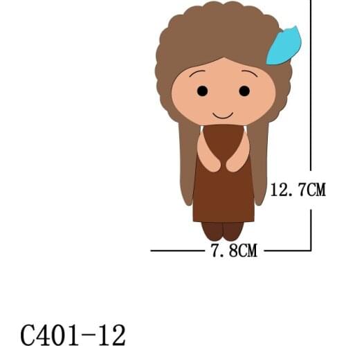 New Girl, princess Wooden die Scrapbooking C-401-12 Cutting Dies