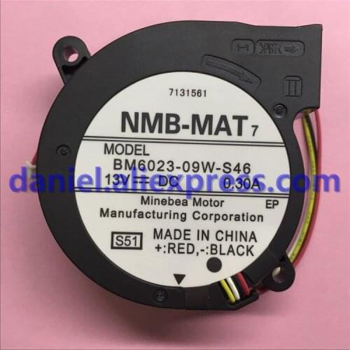 Original NMB MAT BM6023-09W-S46 13V 0.30A 6CM 4 line Epson EB-C2060XN/C2070WN/C2080XN projector fan