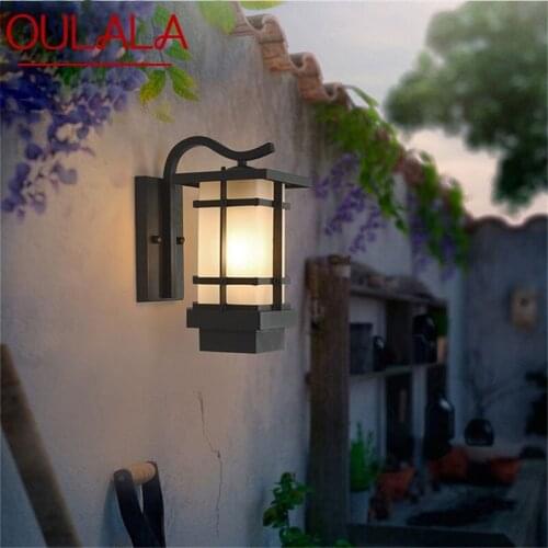 OULALA Outdoor Wall Light Sconces Classical LED Lamp Waterproof IP65 Home Decorative For Porch