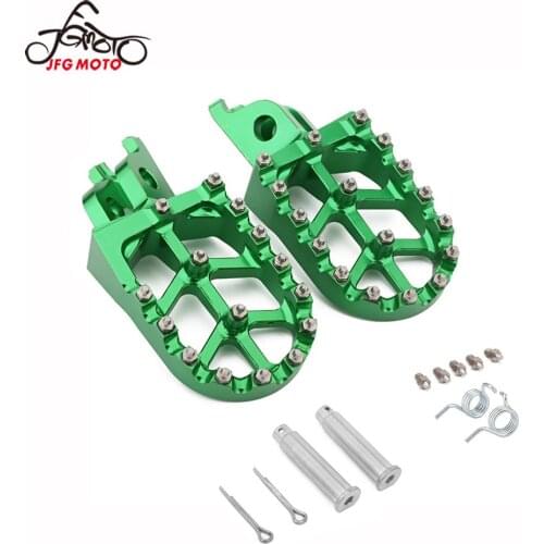 Motorcycle CNC Footrest Footpeg Foot Pegs For Kawasaki KX250 KX450 19-21 KX250F 06-18 KX450F 07-18 KX250X KX450X KLX450R