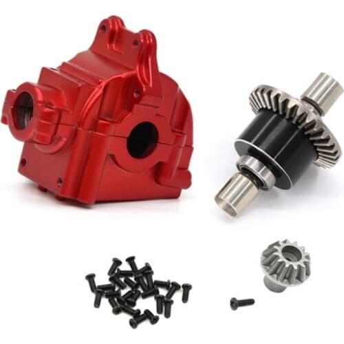 Full Metal Differential & Gear Box Wave Box for Wltoys 144001 1/14 124018 124019 1/12 RC Car Spare Parts Accessories