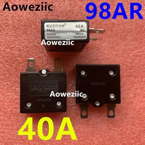 2Pcs KUOYUH 98AR 40A Breaker Automatic Reset Overcurrent Overload Protector Motor Protection Switch Leakage Protector Fuse