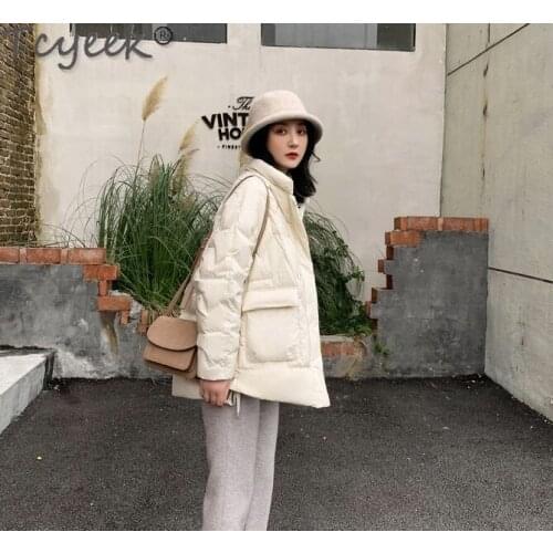 Down Womens Jacket Autumn Winter Coat Female Warm White Duck Down Jackets Korean Parkas Woman Mujer Chaqueta LW5577288