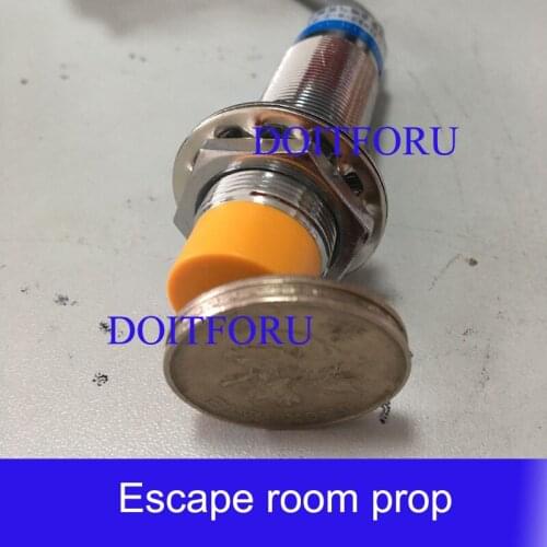 Props for escape room game One metal sensor touch the sensor with metal object to unlock GENTENLY room escape prop Takagism game