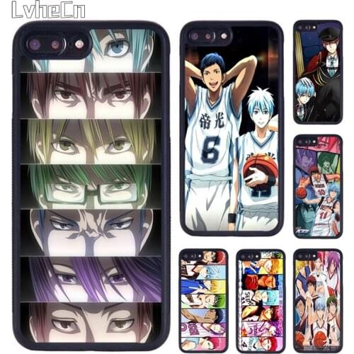 LvheCn Cute Kuroko no Basket Chibi Phone Case Cover For iPhone 5 SE 6s 7 8 Plus 11 12 Pro X XR XS Max Samsung galaxy S8 S9 S10