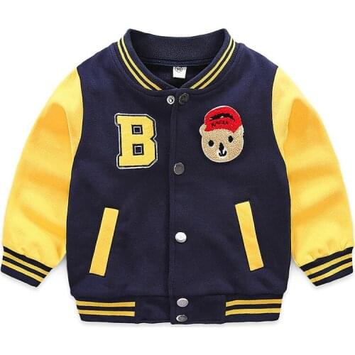High-qualit spring autumn kids Cardigan Baseball Shirt coat casual fashion cotton boy girl clothes baby Button Children clothing