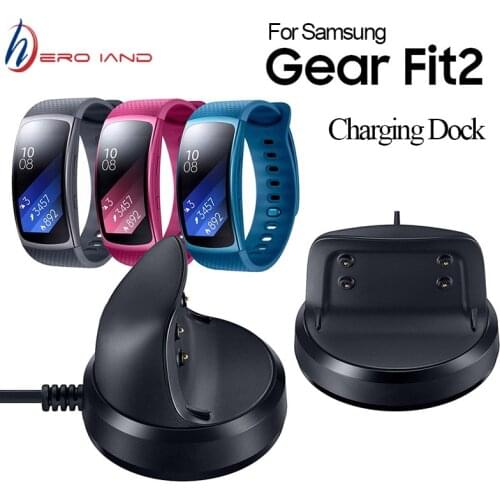 Black Smart Watches Chargers 5V 1A High Quality USB Charging Cradle Dock Charger For Samsung Gear Fit2 Smartwatch SM-R360