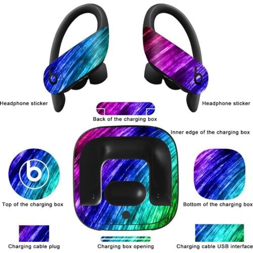 YCSTICKER Skin Protector Sticker for beats Powerbeats Pro Wireless Bluetooth Headset Film