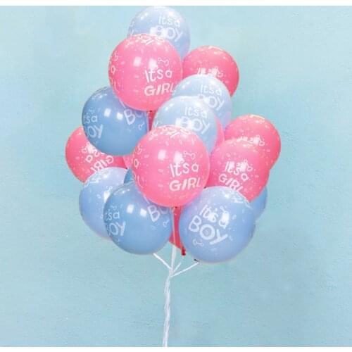 10pcs/lot Pink Blue Latex Gender Reveal Balloon Birthday Party Decor Air Helium Balloons Baby Shower Globos Decorations Supplies