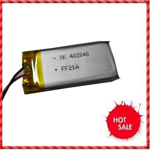 3.7V polymer lithium battery 042040402040 300mAh MP4 MP5 MP3 PSP GPS Rechargeable Li-ion Cell