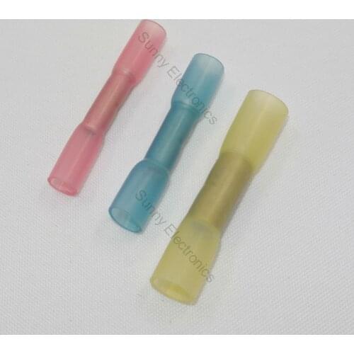 30 Piece PERMA SEAL Heat Shrink BUTT Terminal Connectors Red Blue Yellow
