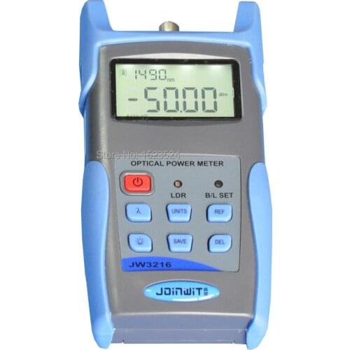 CATV Broadcasting Televsion USB Port Data Storage JW3216C -50~+26dBm Handheld Fiber Optical Power Meter