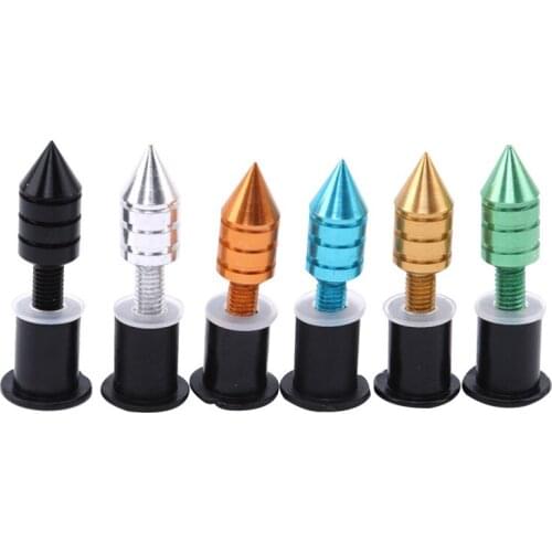 Cheap 10Pcs/pack 5mm 0.17 Inch Universal Motorcycle Windshield Windscreen Spike Bolt Screw Nut Fastener Kits