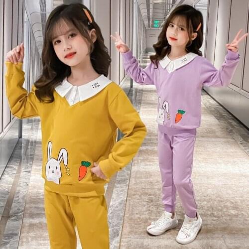 Children Clothing 2020 Autumn Spring Toddler Girls Clothes Suit Kids Clothes Tracksuit For Girls Clothing Sets 4 6 8 10 12 Years