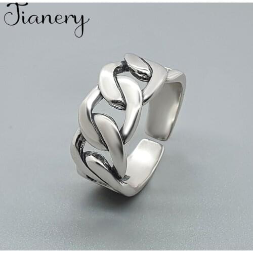 Luxury Brand Hollow Chains Rings For Women Wedding Statement Jewelry Valentines Gifts Lover Finger Ring 2021