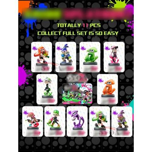 Switch AMIBO Card spla toon 2 NFC Ntag215