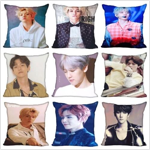 Hot Custom KOPO BAEK HYUN Square Pillowcase Custom Zippered Bedroom Home Pillow Cover Case DIY gift for you