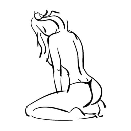 LLY-0917 Artistical Naked Girl Fashion Car Sticker PVC Good Design Top Quality Waterproof Self-adhesive Exquisite Decals Decor