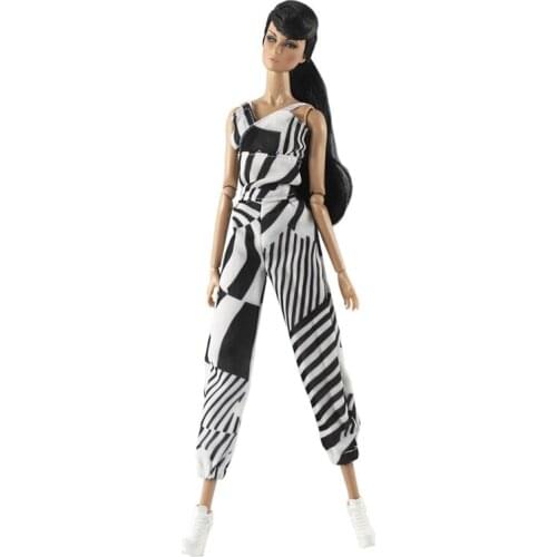 Paris Fashion Geometric Outfit for Barbie 11 Inches BJD FR SD Doll Dress Clothes Dollhouse Roll Play Accessories