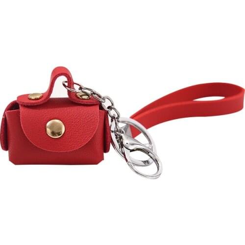 Fashion PU Purse Keychain Mini Wallet Ladies Car Key Holder Coin Purse Clutch Earphone Coin Pouch Small Handbag Bag Purses