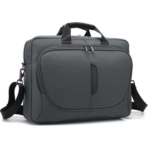 Mens computer bag waterproof shockproof laptop bag 15.6 inch one shoulder handbag business computer messenger bag