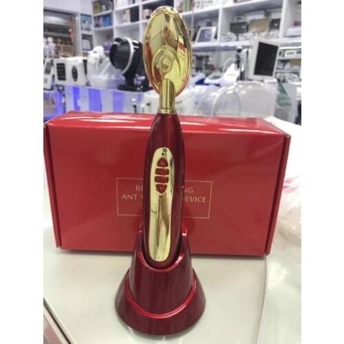 New Gold Spoon Superconducting Galvanic massage Bio Face Skin Lift Clean tool Ion Detox Clean Beauty Device