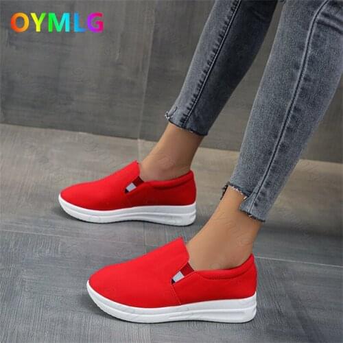 Autumn new all-match small white canvas womens shoes, one pedal student casual lazy set foot womens shoes