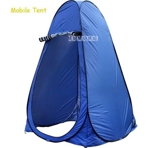 Single Person Portable Mobile Tent Locker Move Outdoor Camping Beach Toilet Tent Bath Dressing Pop Up Fishing Tent UV Protection