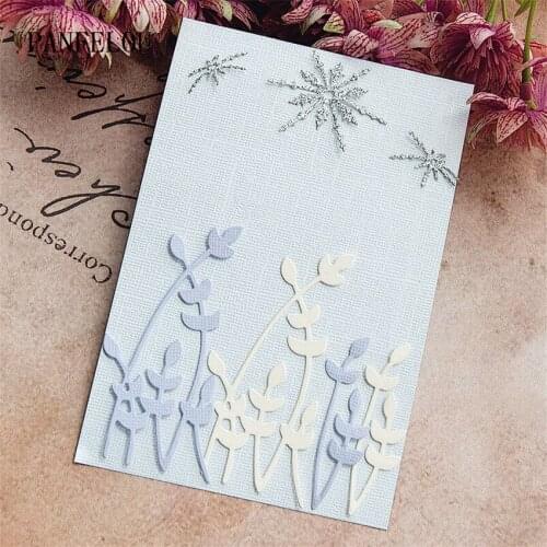 PANFELOU 6x8.5cm grass metal craft Carbon Steel Cutter paper die cutting dies Scrapbooking/DIY Embossing cards
