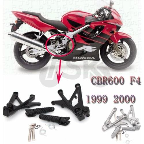 Front Footrest Foot Pegs For Honda CBR600 CBR 600 F4 1999 2000 Parts Foot peg New