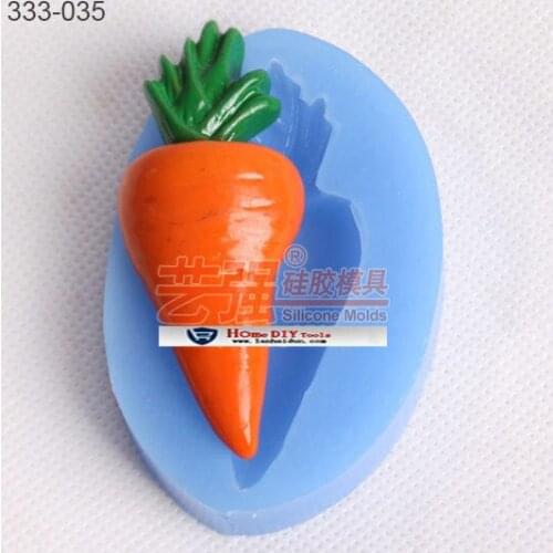 Carrot shape silicone craft mold, handmade fondant cake mold, cookie, chocolate, clay, resin mold