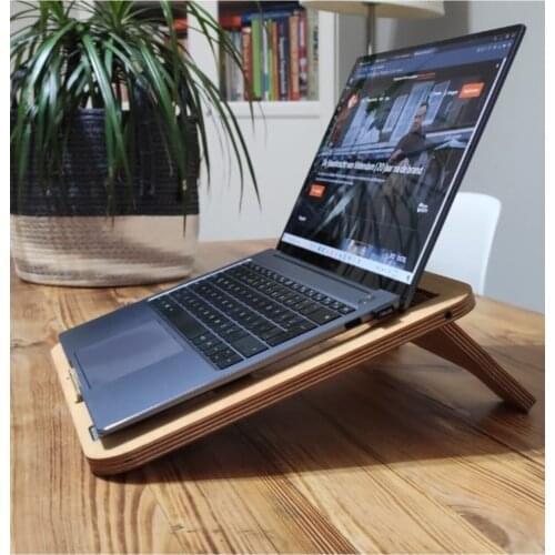 Foldable Laptop - Notebook Stand & Riser Holder Grade Quality Material Foldable Feet Cold-Keeping Lifting Tablet Compatible