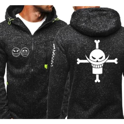 Anime One piece White beard Portgas D Ace Hooded Sweatshirt Cosplay Fleece Hoodie Costumes Mens Skull Print Coat dropshipping