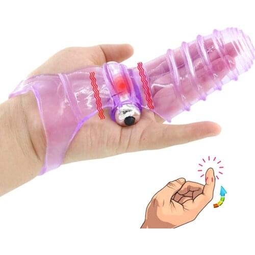 EXVOID Bullet Vibrator Finger Sleeve Finger Vibrator Clitoris Stimulator Nipple G-Spot Massager Sex Shop Sex Toys for Women